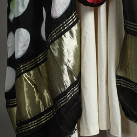 Multicolor - shibori clamp dyed modal silk dupatta