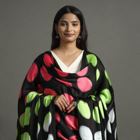 Multicolor - shibori clamp dyed modal silk dupatta