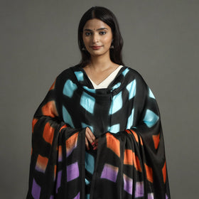 Multicolor - shibori clamp dyed modal silk dupatta