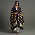 Multicolor - shibori clamp dyed modal silk dupatta