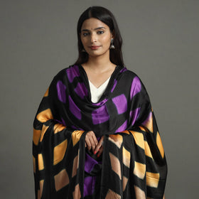 Multicolor - shibori clamp dyed modal silk dupatta