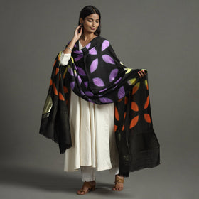 Multicolor - shibori clamp dyed modal silk dupatta