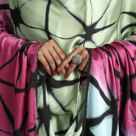  Shibori Clamp Dyed Modal Silk Dupatta with Zari Border 19 Online at iTokri.com