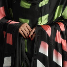 Multicolor - shibori clamp dyed modal silk dupatta