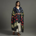 Multicolor - shibori clamp dyed modal silk dupatta
