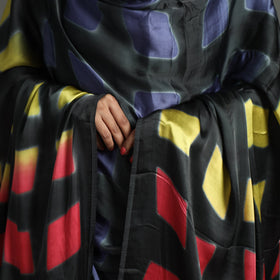 Multicolor - shibori clamp dyed modal silk dupatta