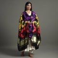 Shibori Clamp Dyed Modal Silk Dupatta with Zari Border 29 
