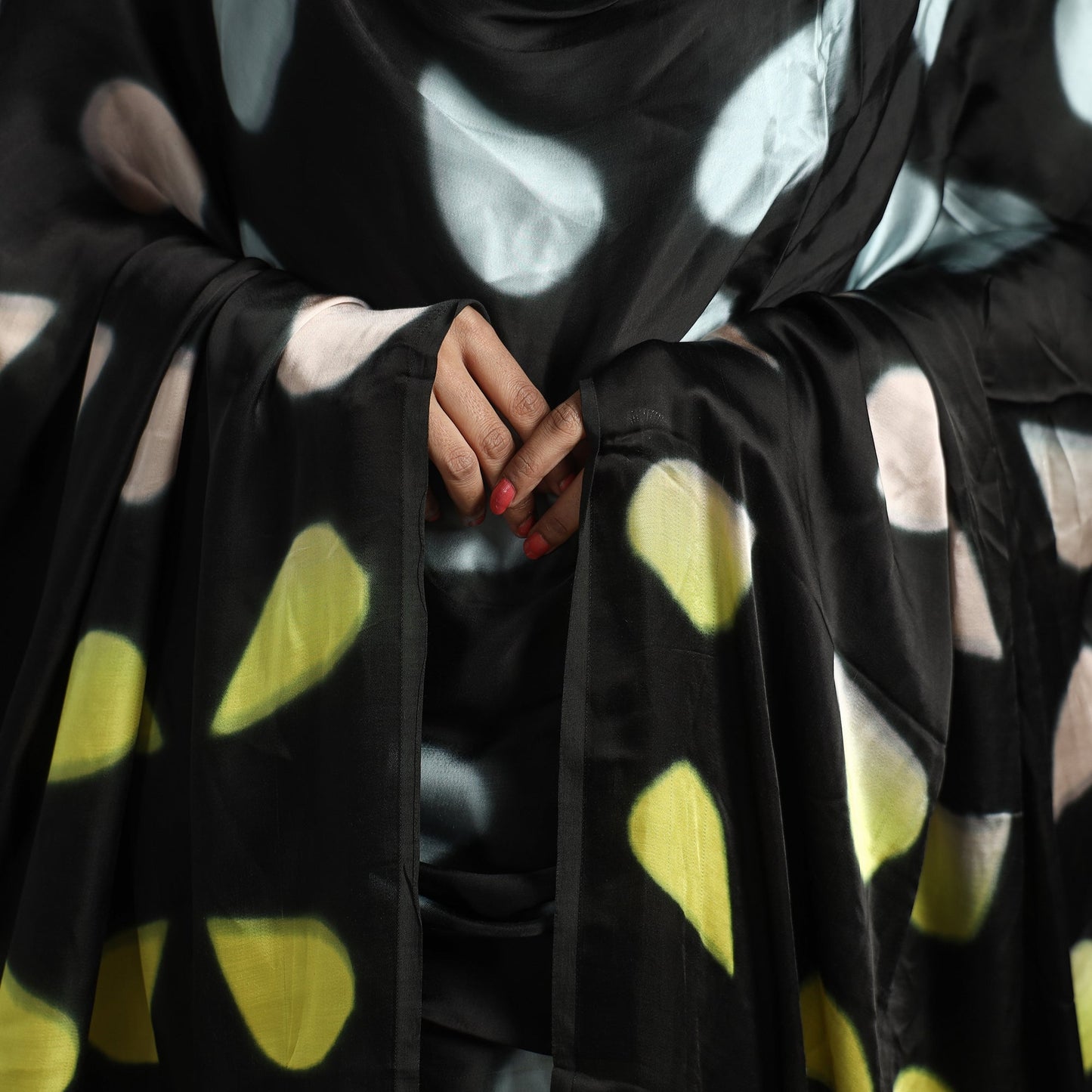 Multicolor - shibori clamp dyed modal silk dupatta