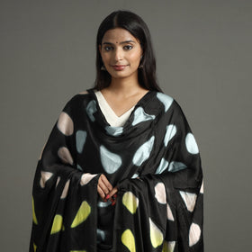 Multicolor - shibori clamp dyed modal silk dupatta