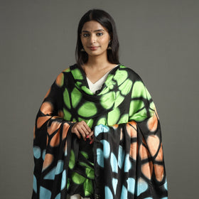  Shibori Clamp Dyed Modal Silk Dupatta with Zari Border 35 Online at iTokri.com