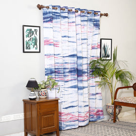 Shibori tie-dye cotton door curtain (7 x 3 feet) (single