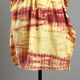  Shibori Tie-Dye Cotton Kaftan with Tie-Up Waist (Medium) Online at iTokri.com