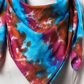  Shibori Tie-Dye Cotton Scarf Online at iTokri.com