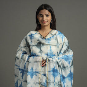 Multicolor - shibori tie-dye handloom chanderi silk dupatta