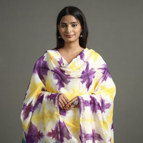 Multicolor - shibori tie-dye handloom chanderi silk dupatta