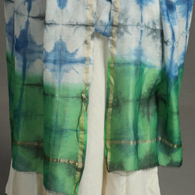 Multicolor - shibori tie-dye handloom chanderi silk dupatta