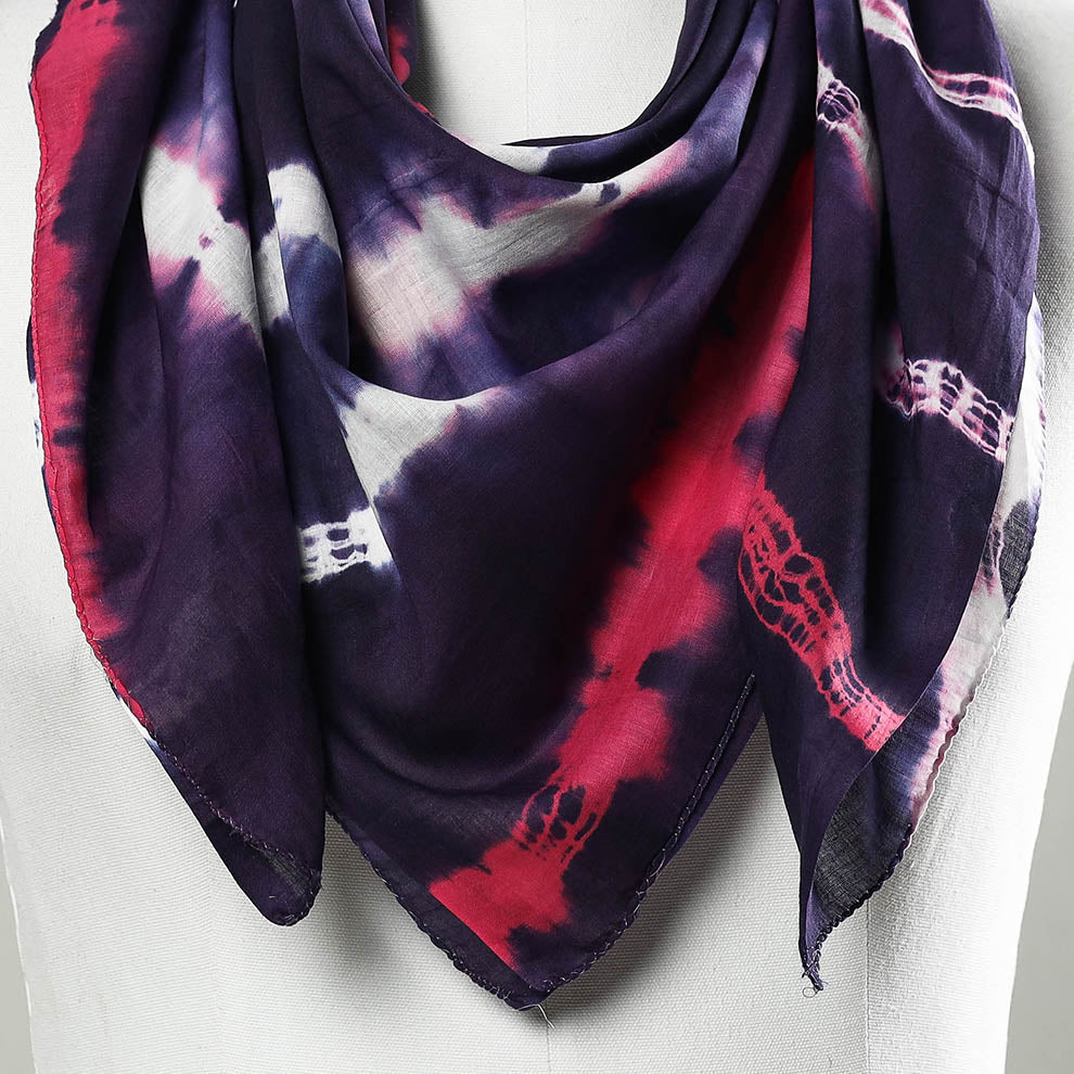 Buy Shibori Tie-Dye Mul Cotton Scarf Online at iTokri.com