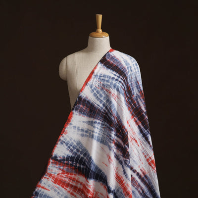 Shibori tie-dye pure mul cotton fabric 29 - handcrafted