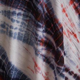 Shibori tie-dye pure mul cotton fabric 29 - handcrafted