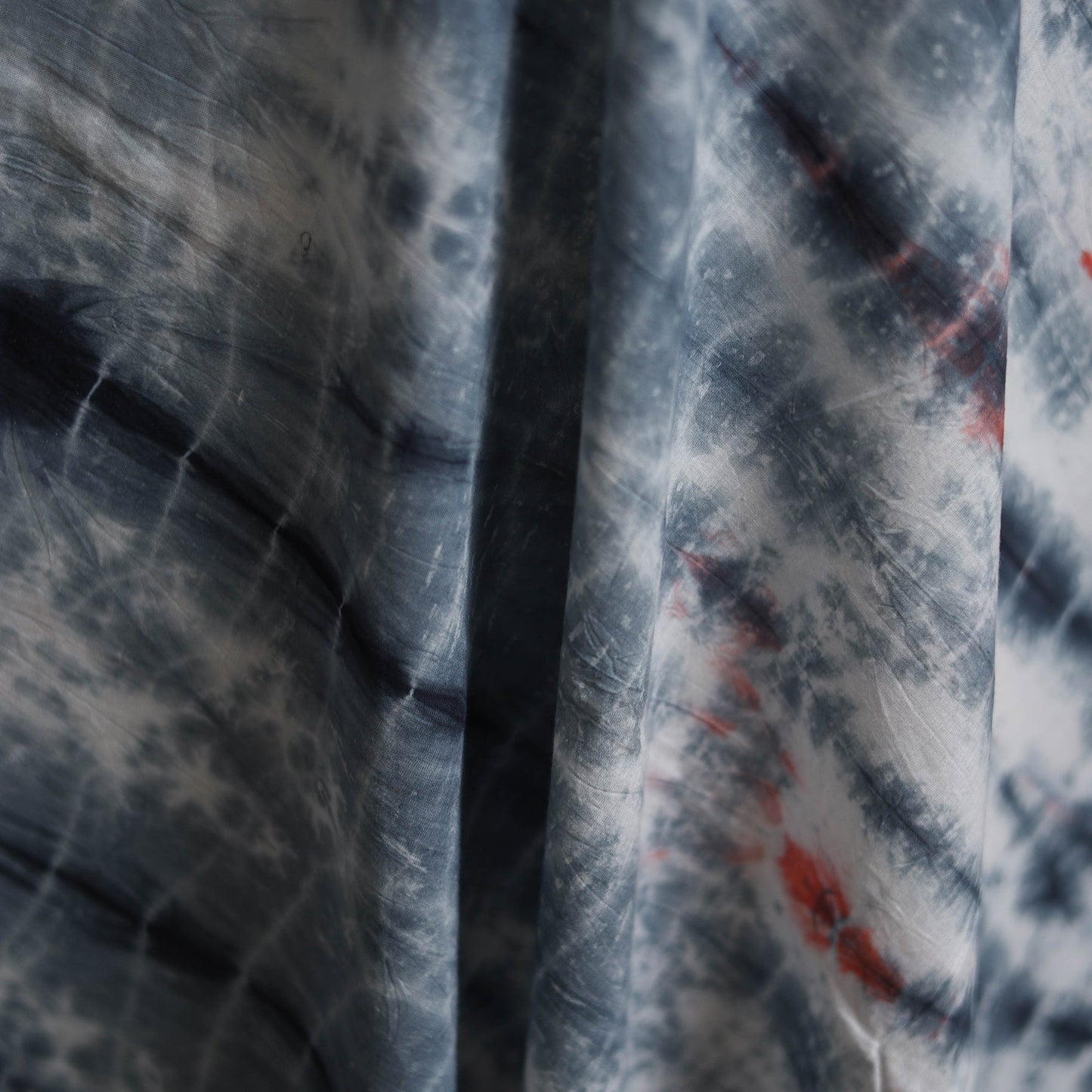 Shibori tie-dye pure mul cotton fabric 31 - handcrafted