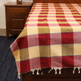 Multicolor - single handloom cotton bed sheet (90 x 60 in)