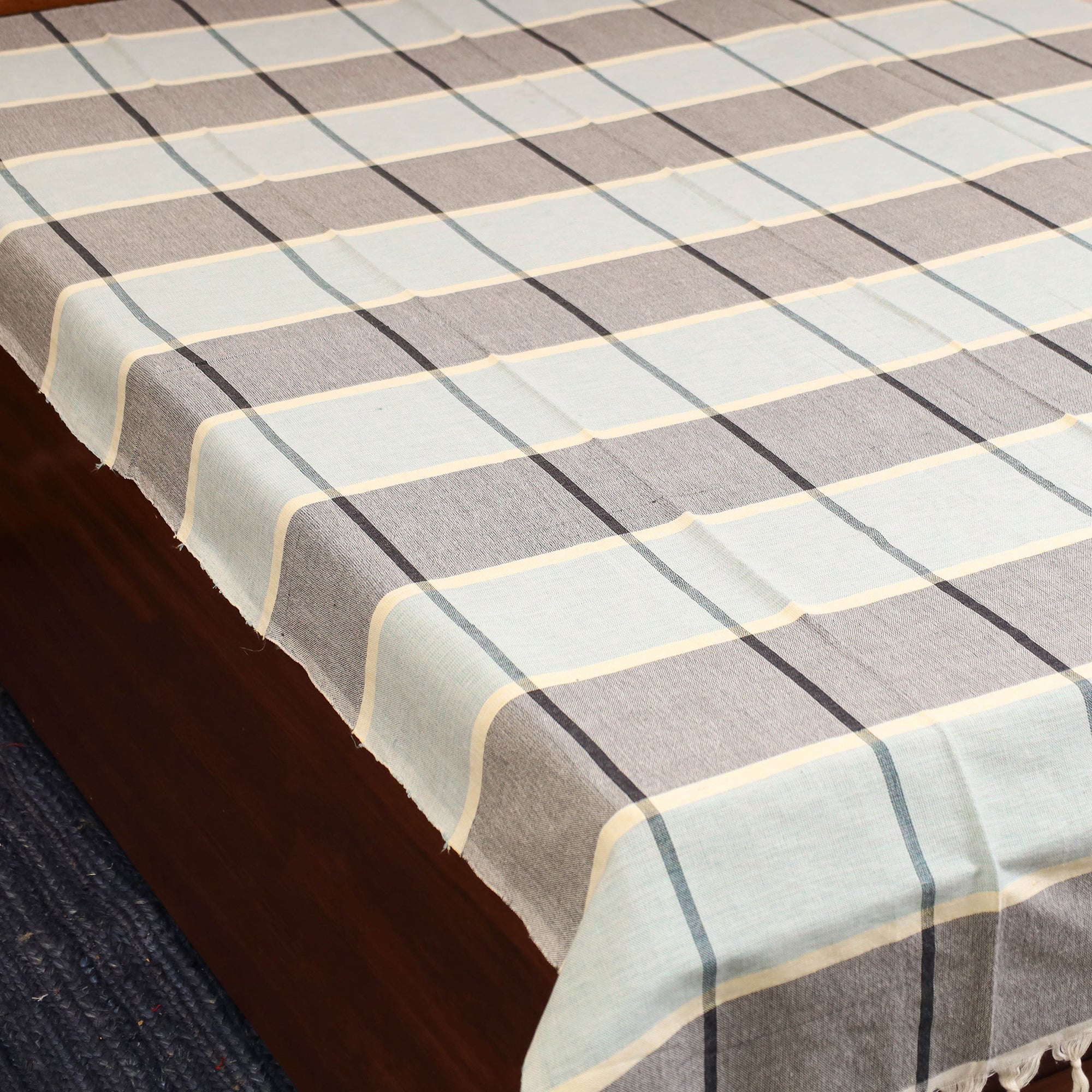 Multicolor - single handloom cotton bed sheet (90 x 60 in)