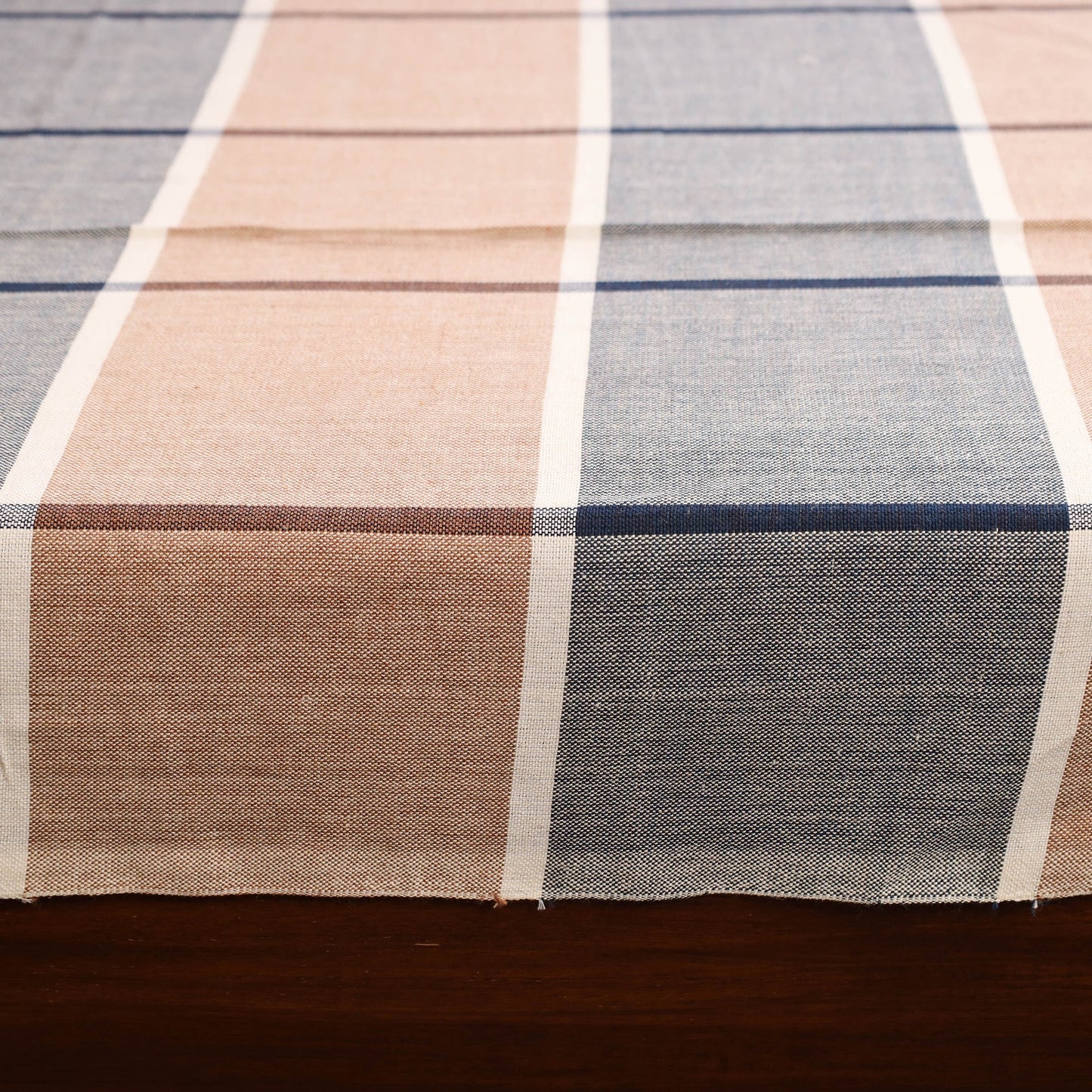 Multicolor - single handloom cotton bed sheet (90 x 60 in)