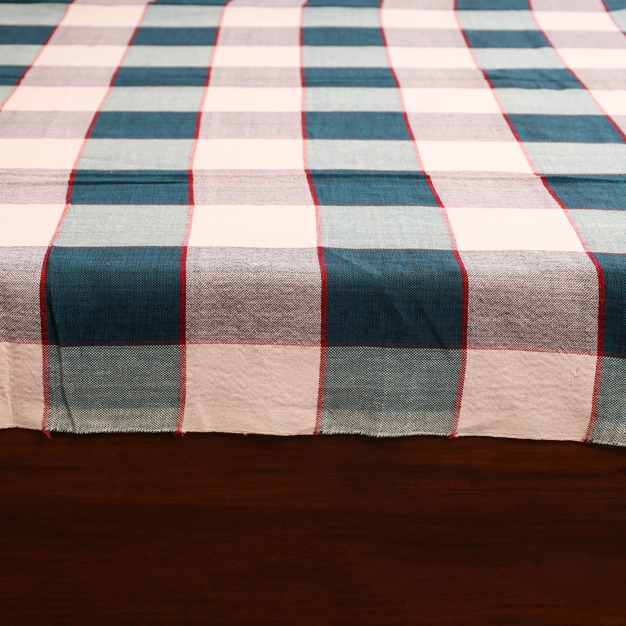 Multicolor - single handloom cotton bed sheet (90 x 60 in)