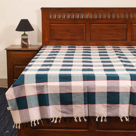 Multicolor - single handloom cotton bed sheet (90 x 60 in)