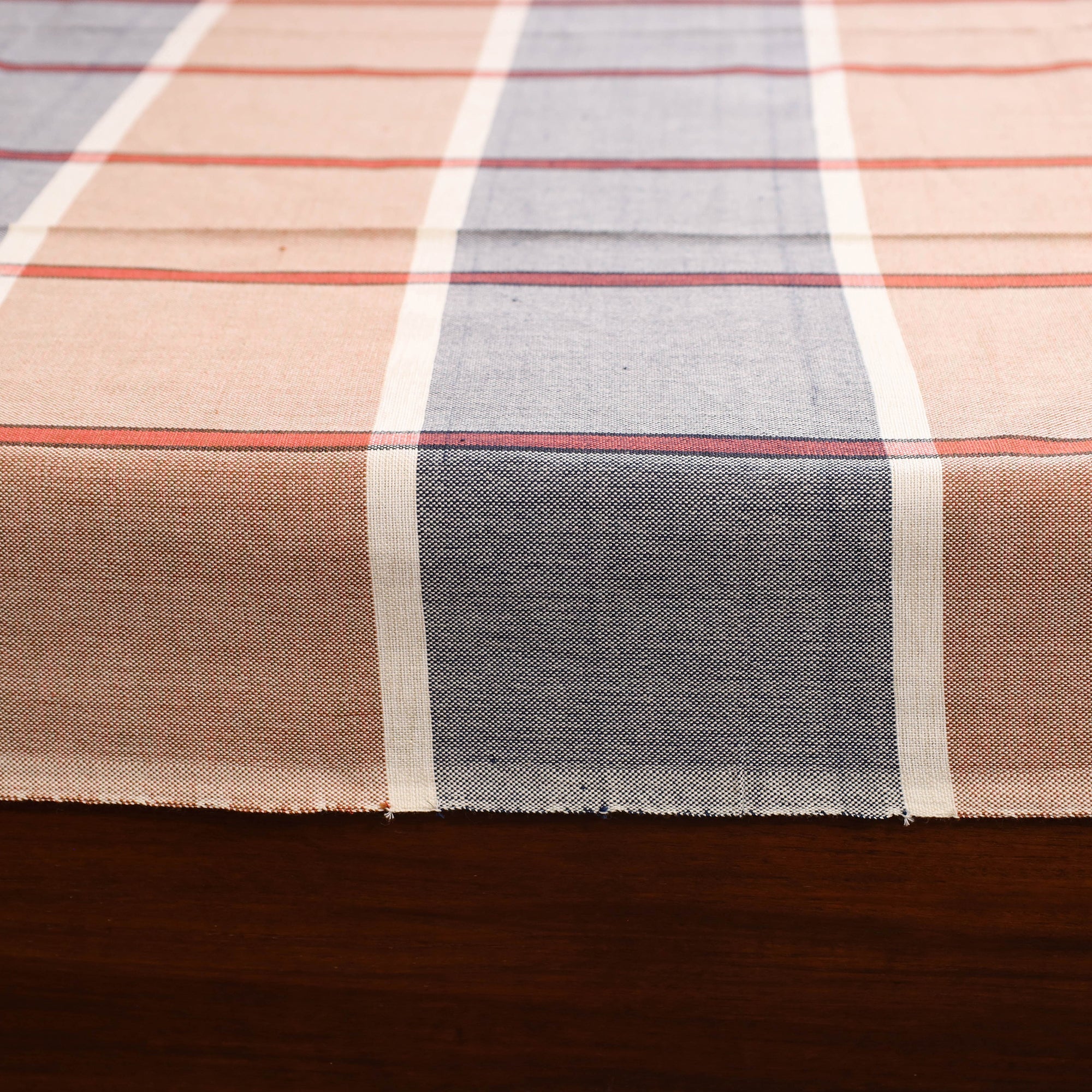 Multicolor - single handloom cotton bed sheet (90 x 60 in)