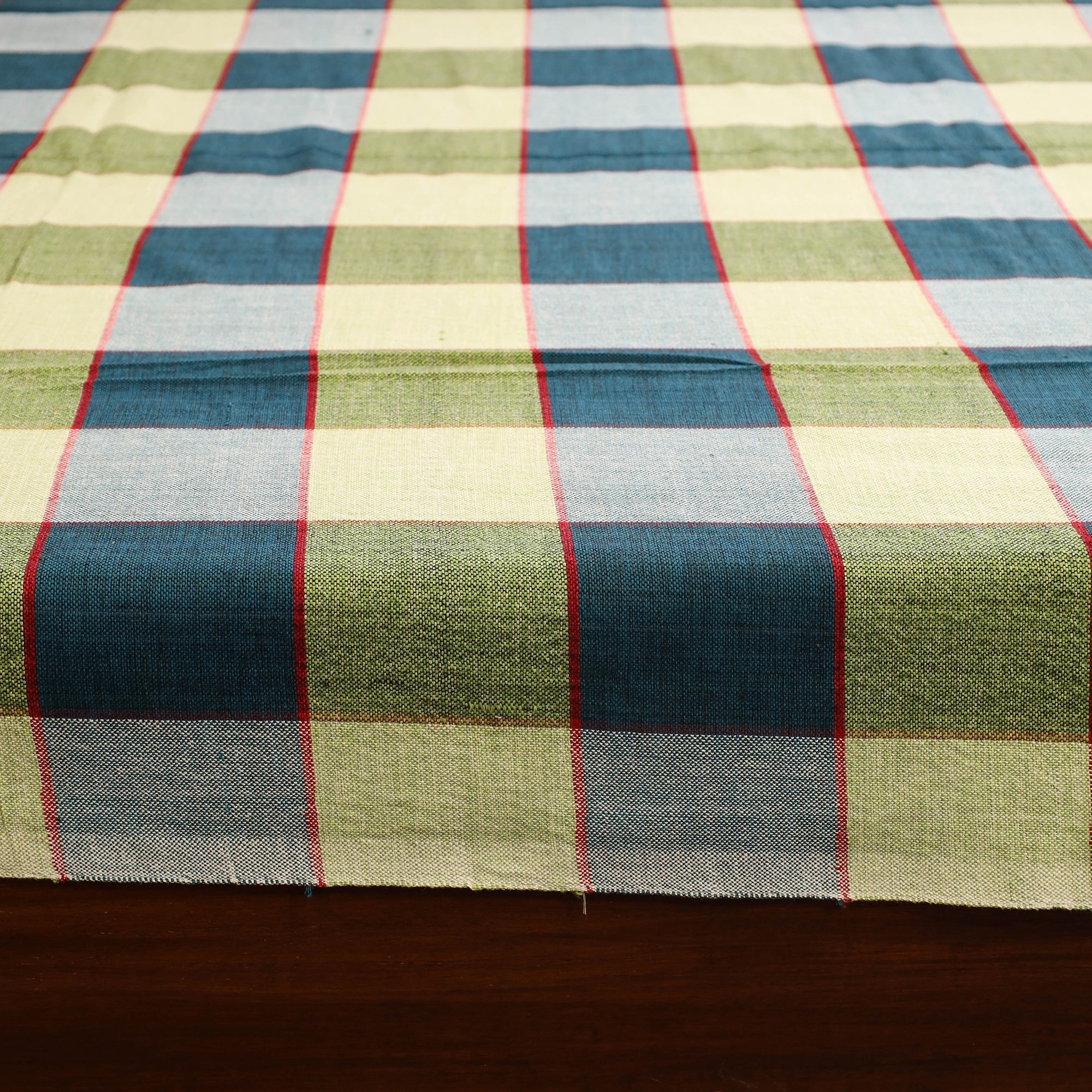 Multicolor - single handloom cotton bed sheet (90 x 60 in)
