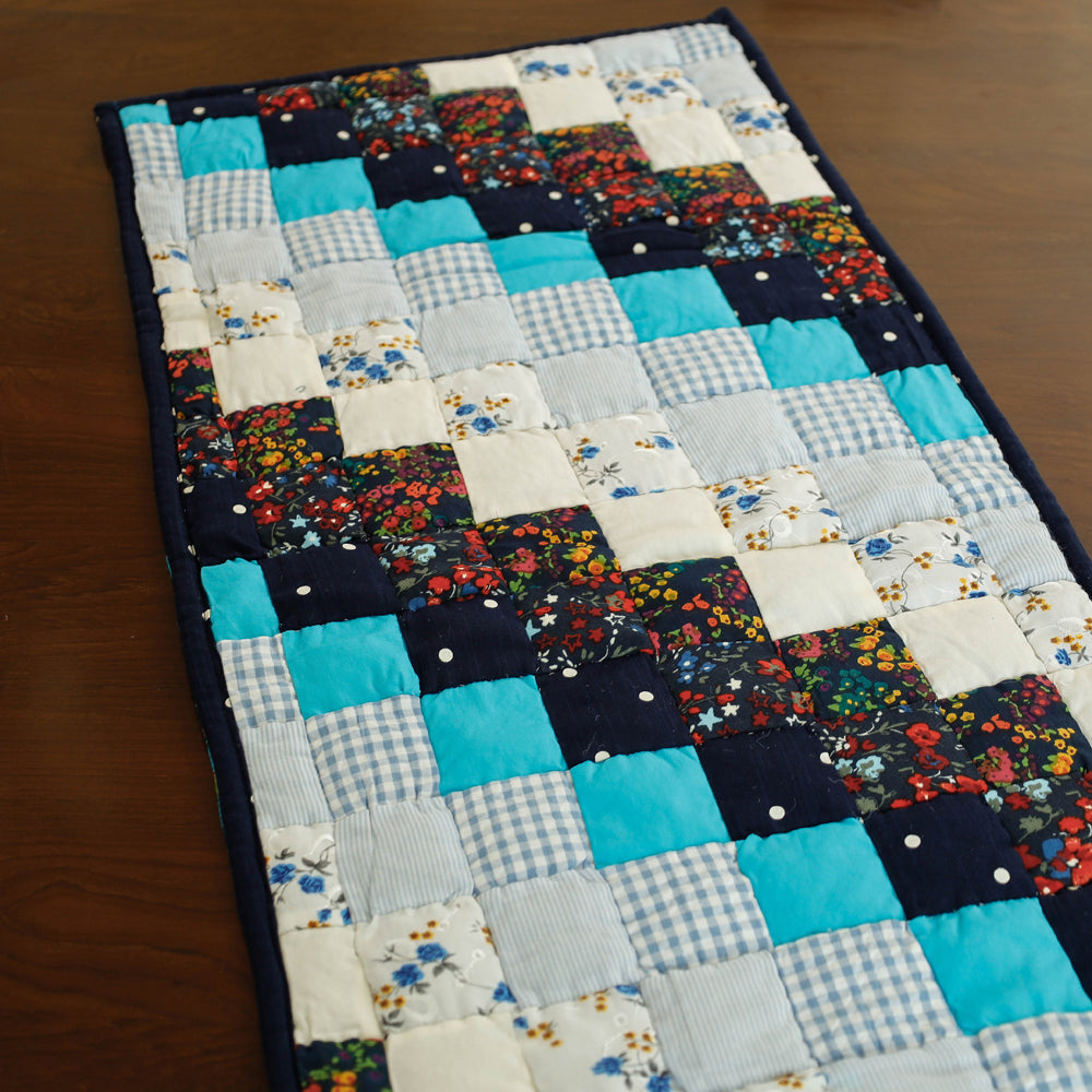 Multicolor Applique Quilted Table Runner Online in India