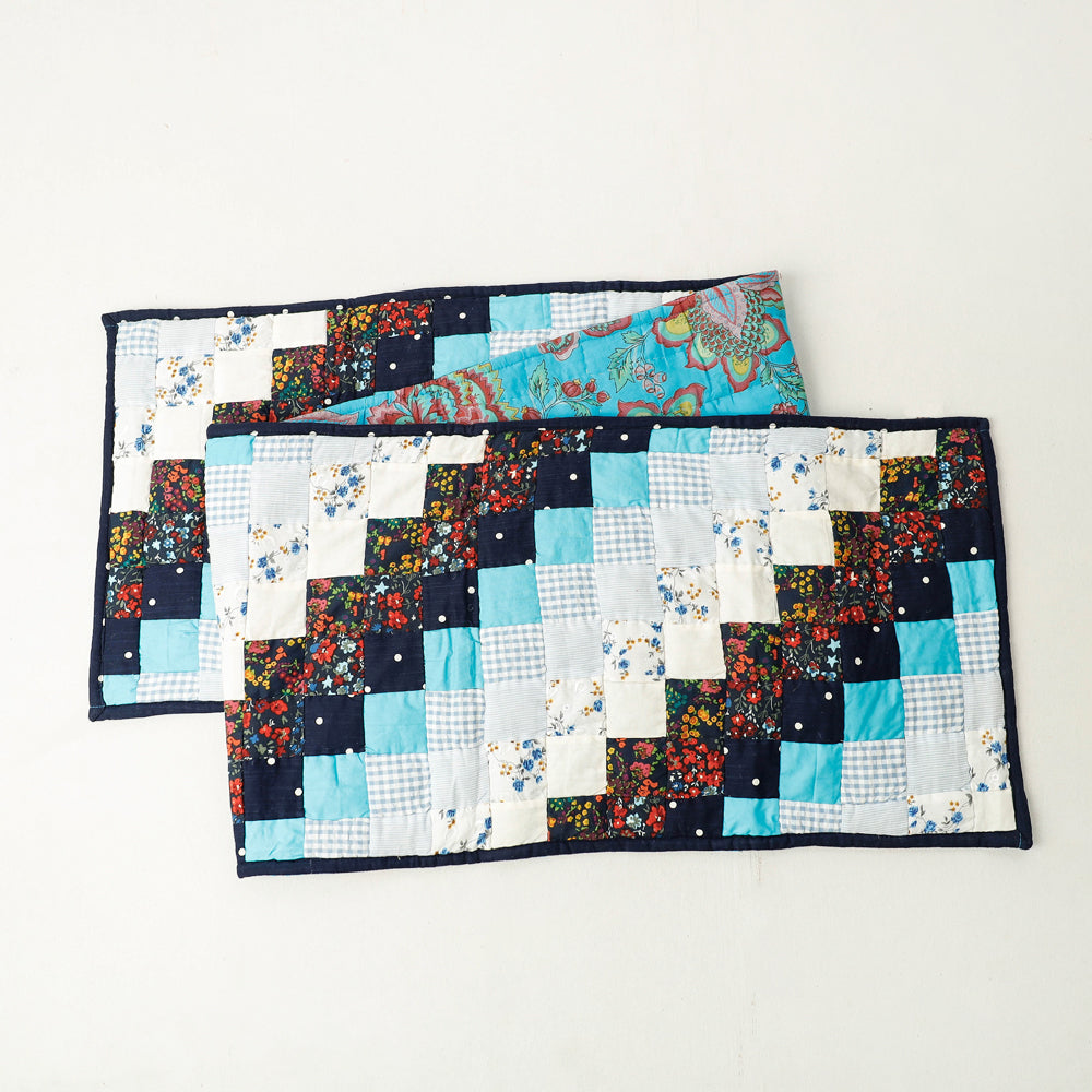 Multicolor Applique Quilted Table Runner Online in India