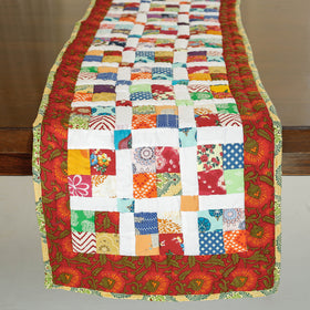 Multicolor Applique Quilted Table Runner Online in India