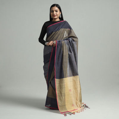  Srikakulam Handloom Jamdani Buti Cotton Saree with Tassels 