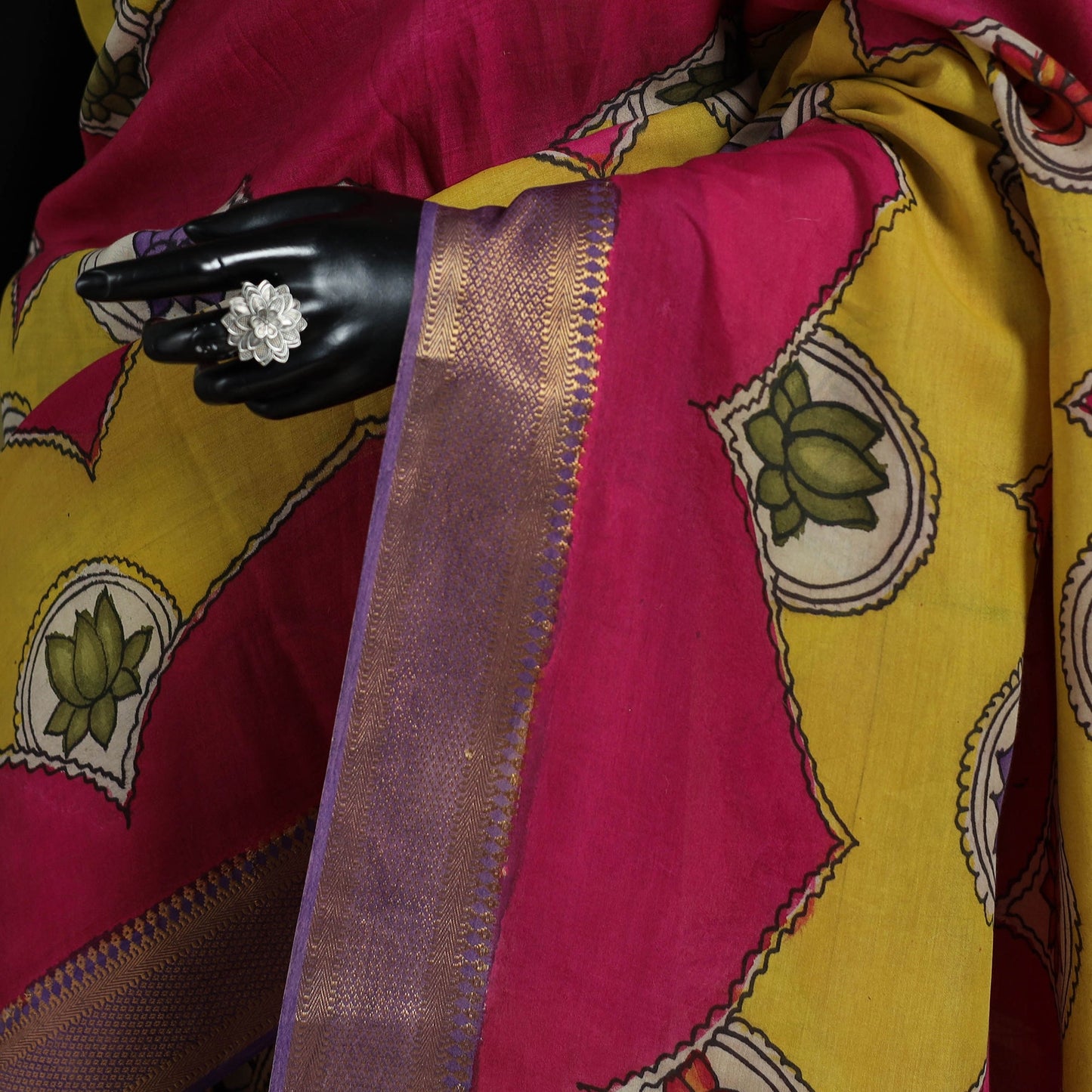 Multicolor - srikalahasti handpainted natural dyed