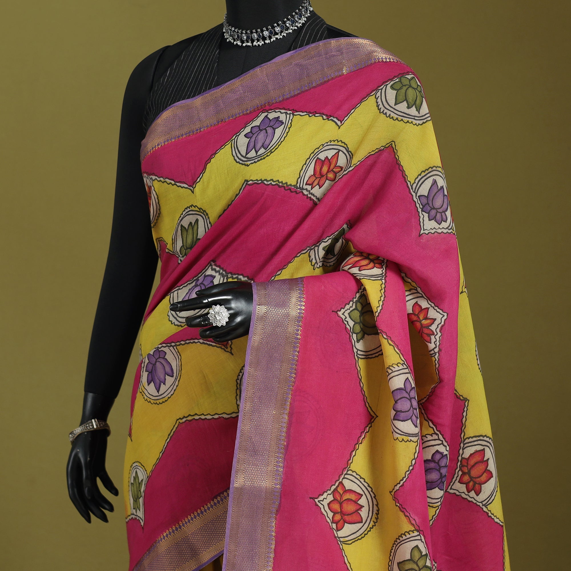 Multicolor - srikalahasti handpainted natural dyed