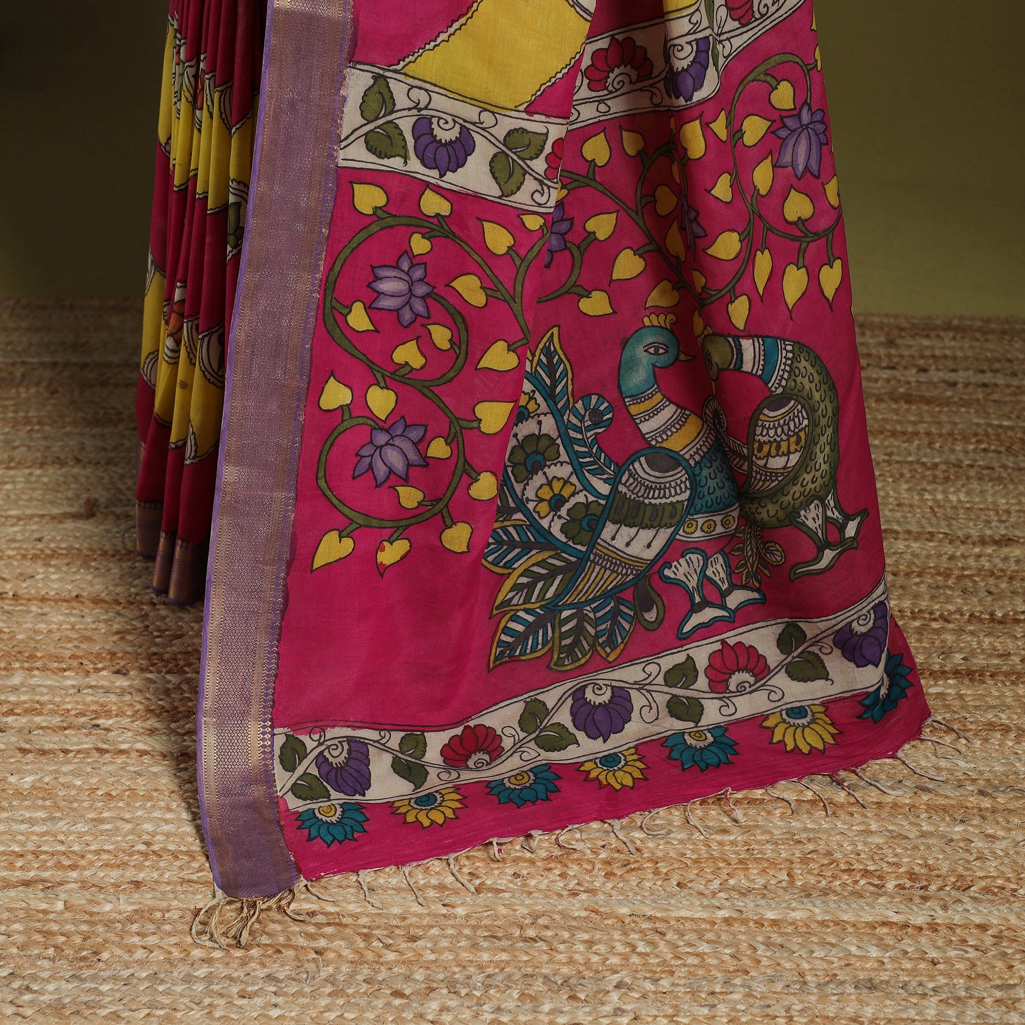 Multicolor - srikalahasti handpainted natural dyed