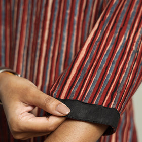Buy Ajrakh Hand Block Printed Cotton Kurta Online at iTokri.com