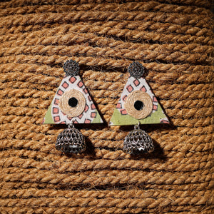 Multicolor - suchi handcrafted gs fabart jhumki earrings