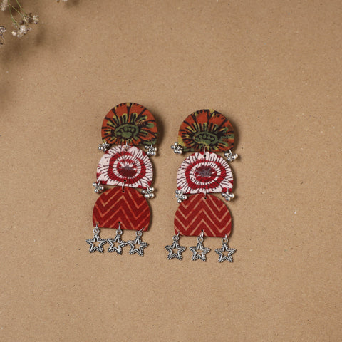 Suhana ghungroo work fabart handmade earrings - handcrafted