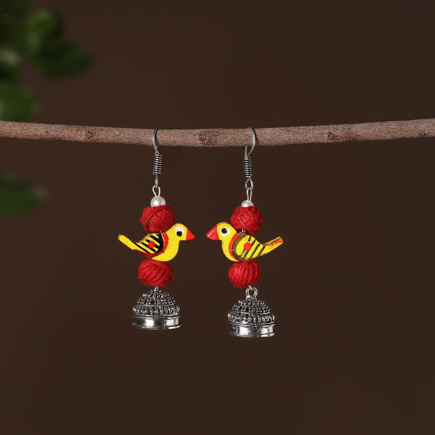Suhani German Silver Jhumki Earrings 