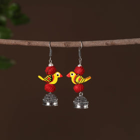 Suhani German Silver Jhumki Earrings 
