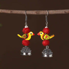 Suhani German Silver Jhumki Earrings 