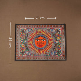 Handpainted madhubani painting by hira devi (22 x 30 in) 08