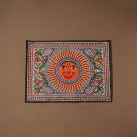 Handpainted madhubani painting by hira devi (22 x 30 in) 08