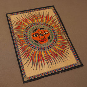 Handpainted madhubani painting by hira devi (14 x 11 in) 31