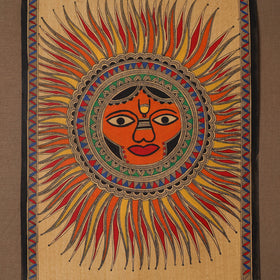 Handpainted madhubani painting by hira devi (14 x 11 in) 31