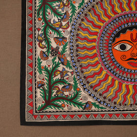 Handpainted madhubani painting by hira devi (15 x 22 in) 25
