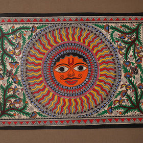 Handpainted madhubani painting by hira devi (15 x 22 in) 25